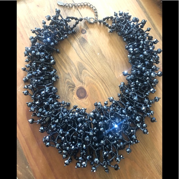 Beautiful dark blue necklace - Picture 1 of 5